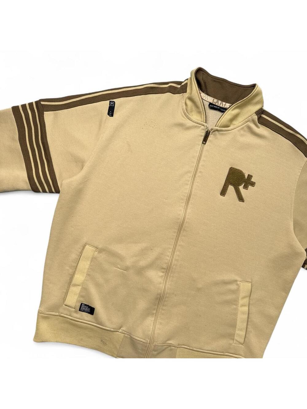 Y2K Rocawear 00s Zip Up Beige Grunge Jacket - Picture 4 of 8